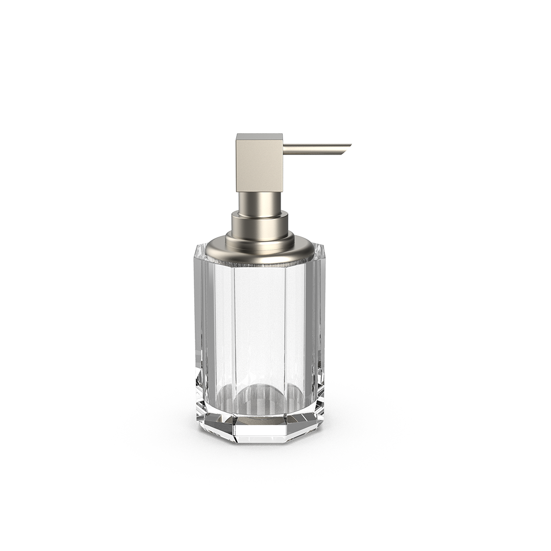 DW KR SSP 2 KRISTALL Soap dispenser Crystal clear / Nickel Satin