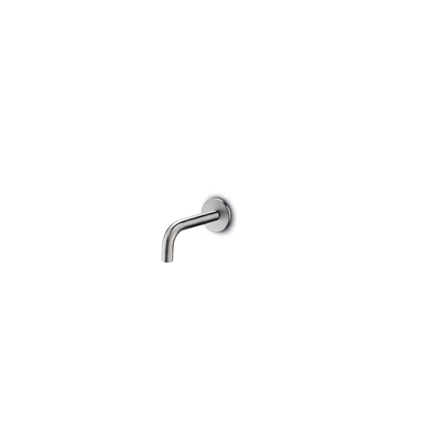 JEE-O Slimline Spout 90 Wall Mounted Spout Stainless Steel for Basin or Bath - Brushed