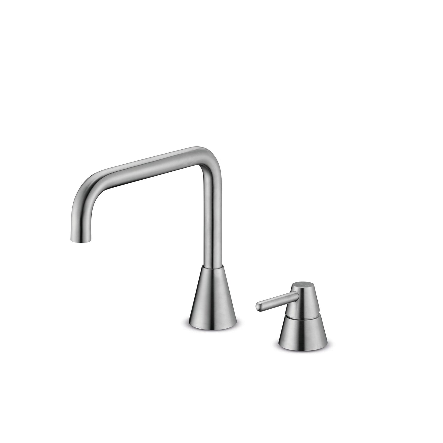 JEE-O Cone Basin Faucet Low Two-hole - Stainless Steel Brushed