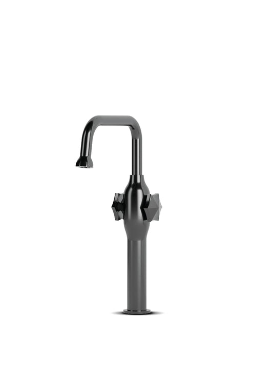 JEE-O Bloom Basin/Kitchen Faucet Stainless Steel, Gun Metal
