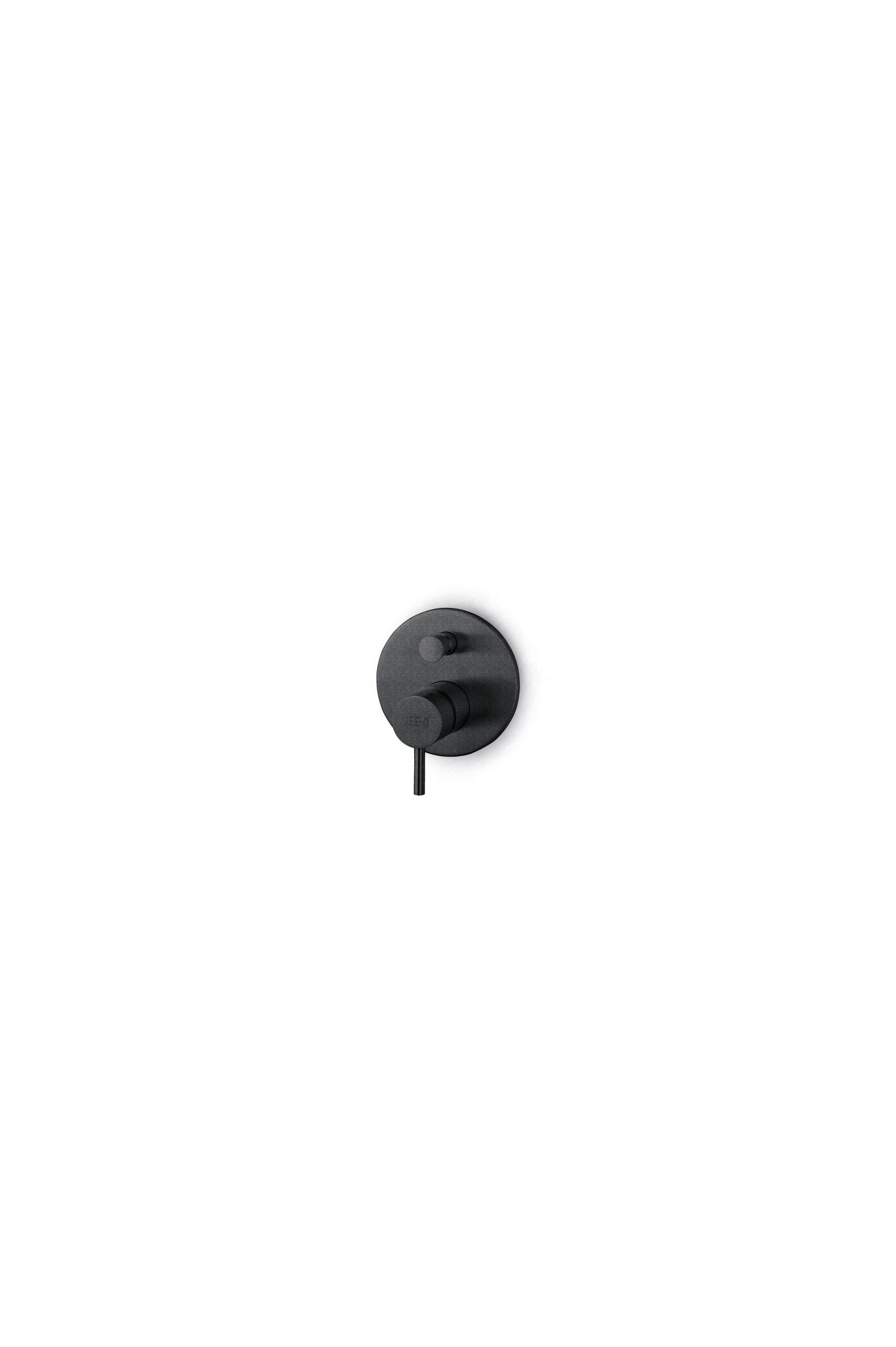 JEE-O Slimline Bath/Shower Faucet 02 Stainless Steel with diverter Structured Black
