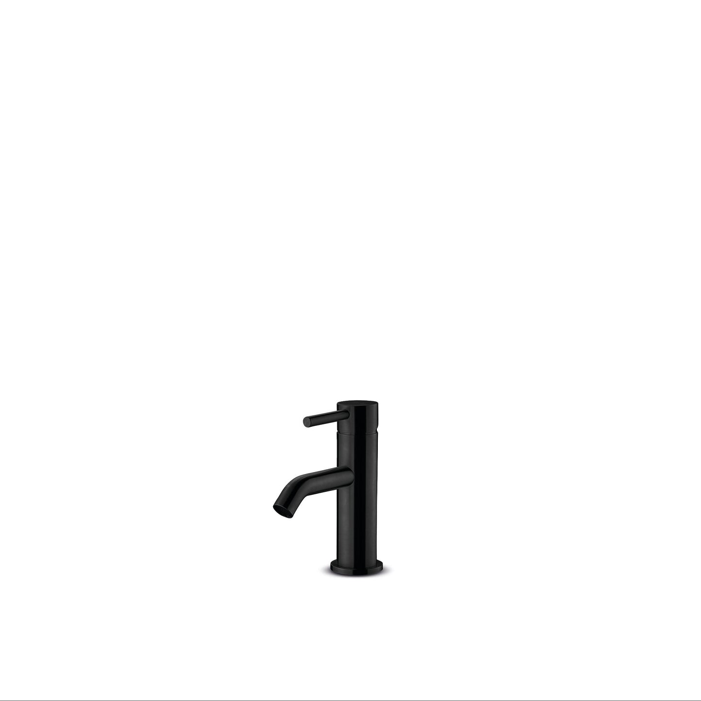 JEE-O Slimline pillar Top Mounted cold water Tap Stainless Steel - Structured Black