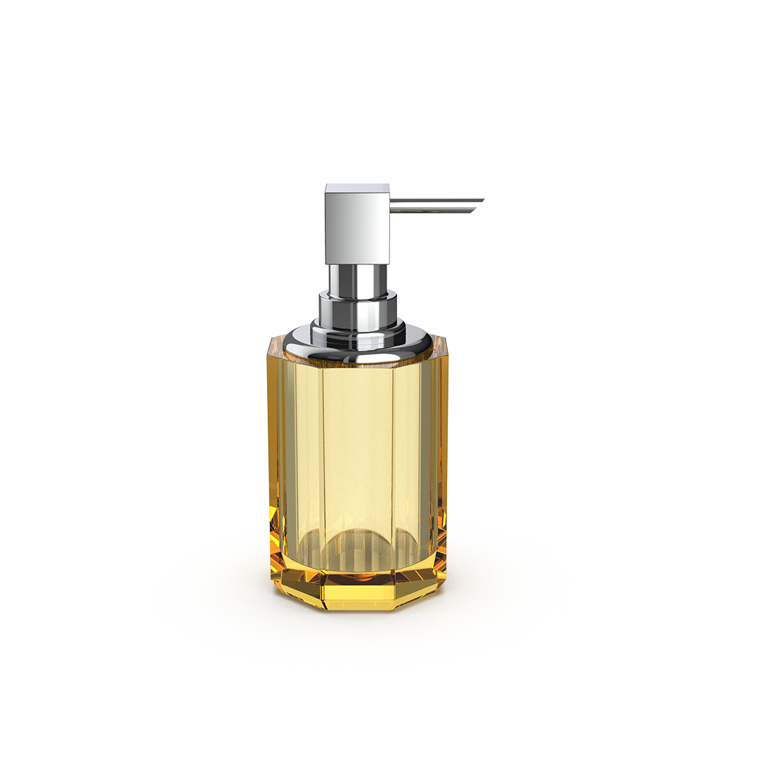 DW KR SSP 2 KRISTALL Soap dispenser Amber / Chrome