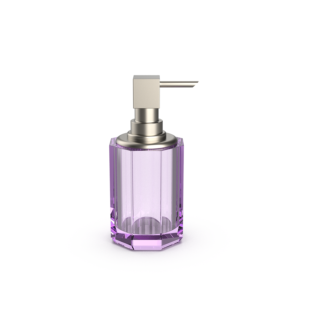 DW KR SSP 2 KRISTALL Soap dispenser Violet / Nickel Satin