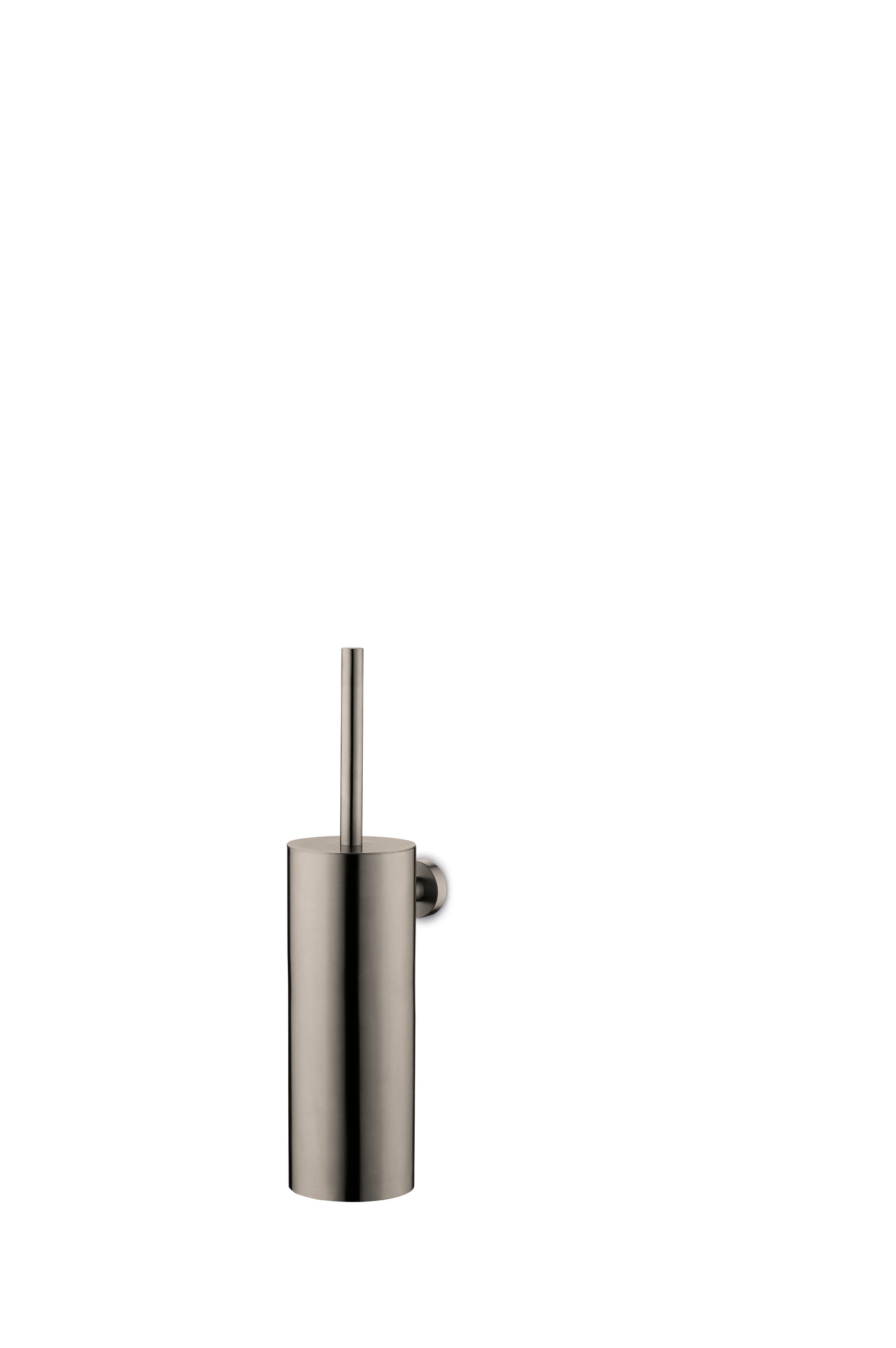 JEE-O Slimline Toilet Brush Wall Mounted Stainless Steel, Dark Steel