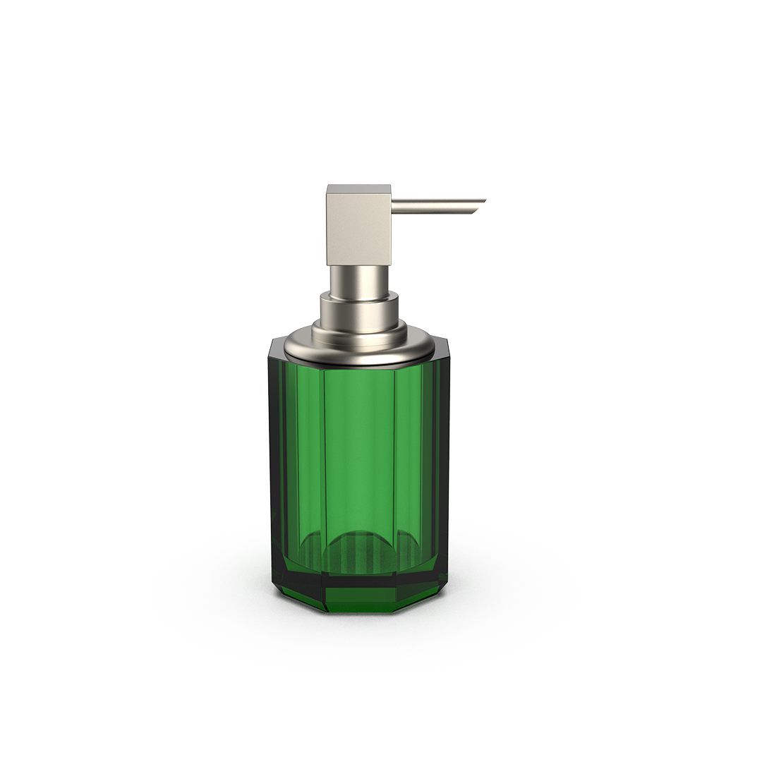 DW KR SSP 2 KRISTALL Soap dispenser English Green / Nickel Satin