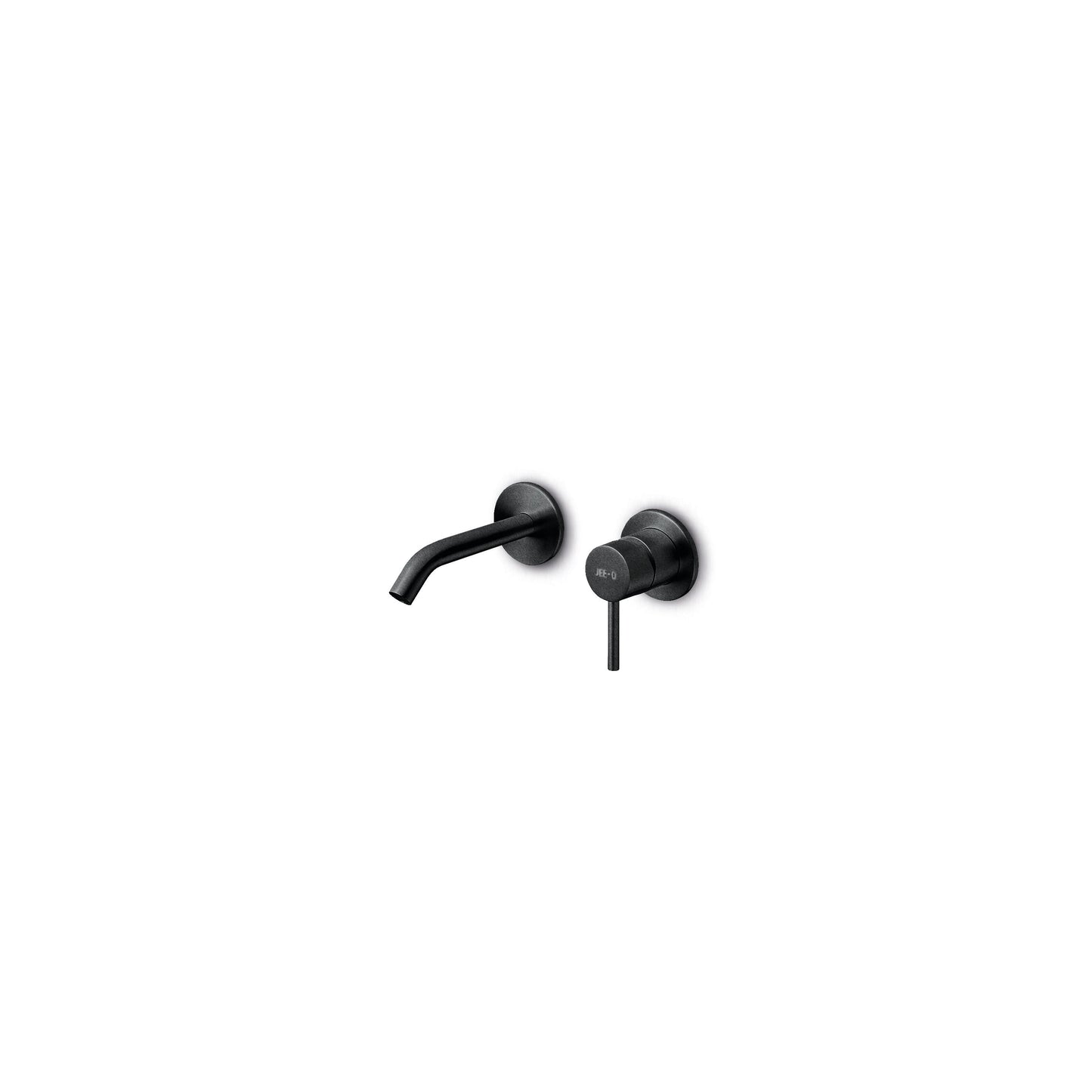JEE-O Slimline Basin Faucet Wall Mounted Stainless Steel with concealed body - Structured Black