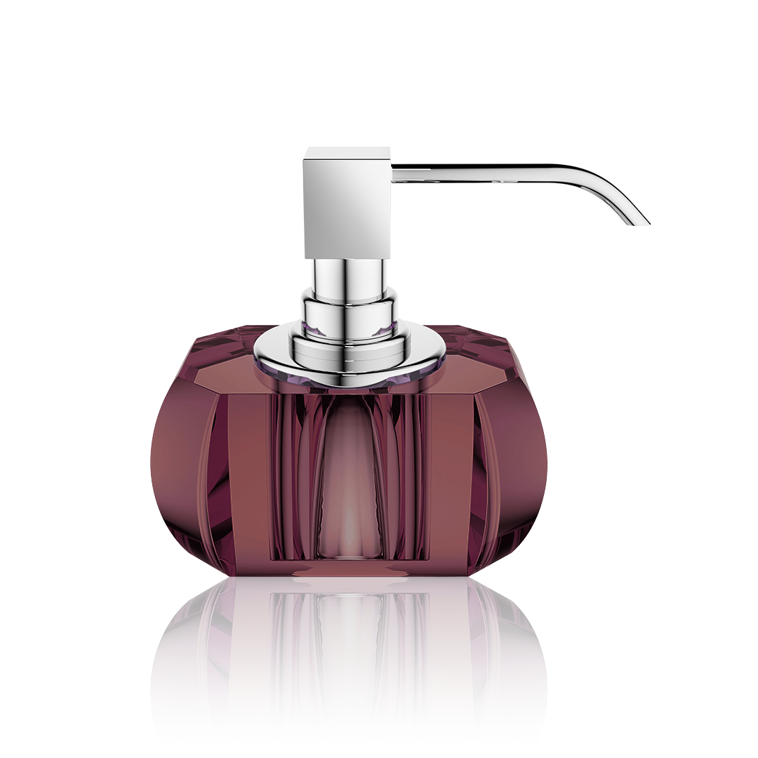 DW KR SSP KRISTALL Soap dispenser - Burgundy / Chrome
