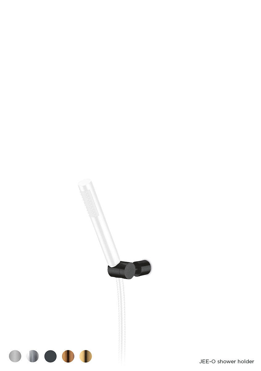 JEE-O Shower Holder Wall Mounted Stainless Steel, tiltable, Structured Black