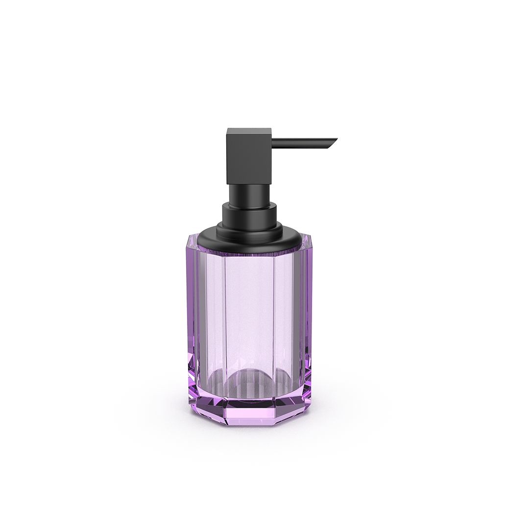 DW KR SSP 2 KRISTALL Soap dispenser Violet / Black Matte