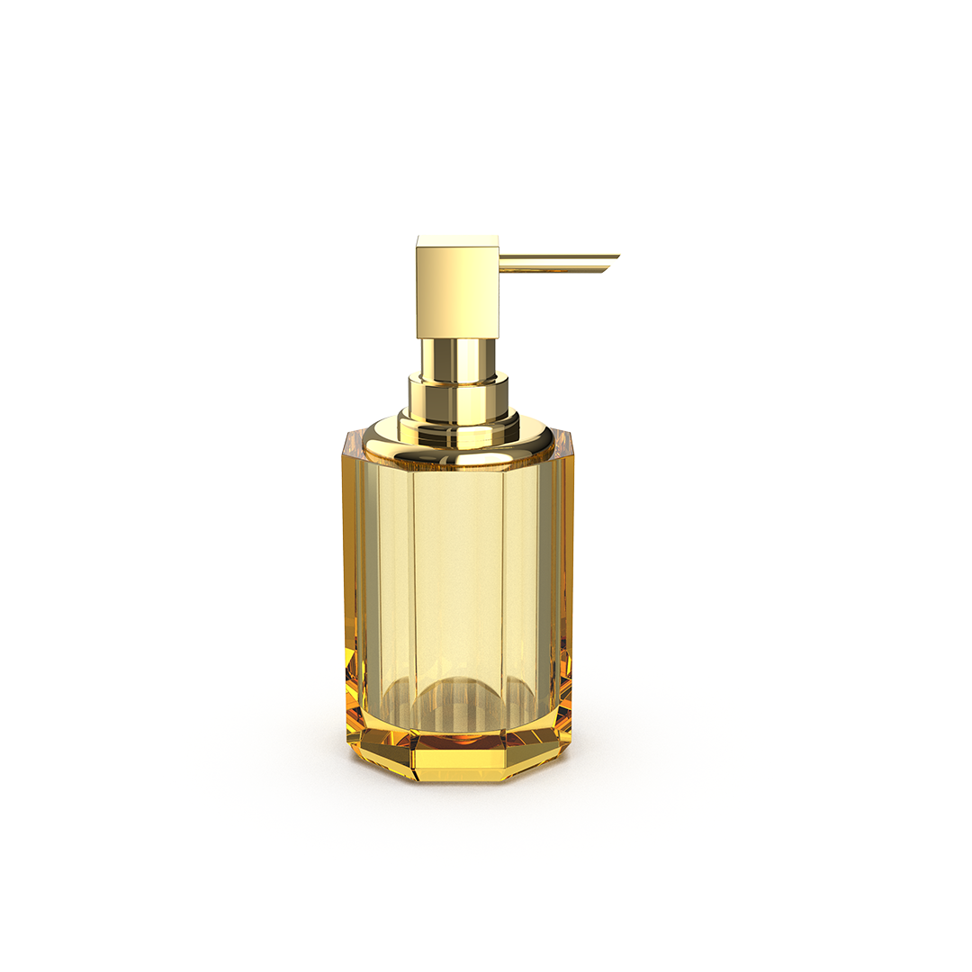 DW KR SSP 2 KRISTALL Soap dispenser Amber / Gold 24 Carat