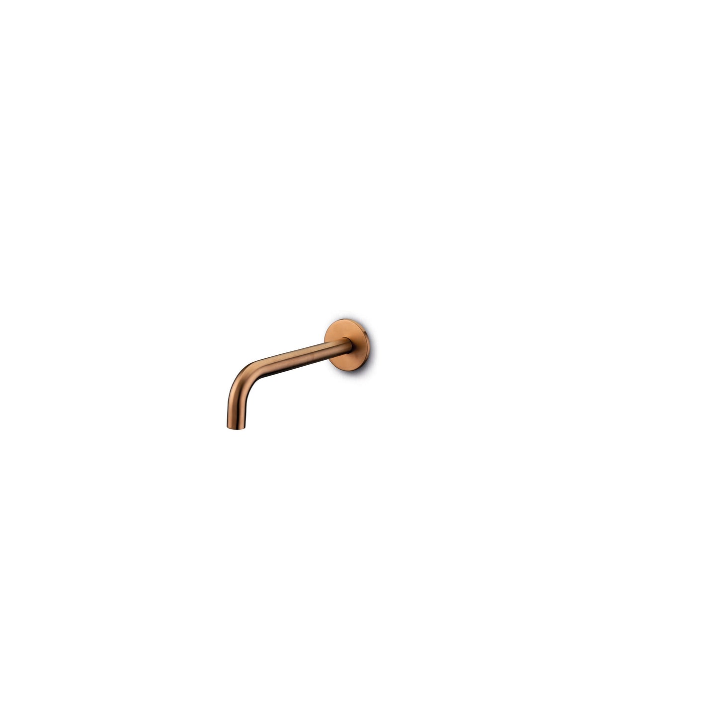 JEE-O Slimline Spout 90 long Wall Mounted Spout Stainless Steel for Basin or Bath - Bronze