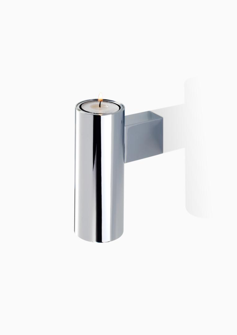 DW TB VKH TUBE Vase / Candle holder - chrome*