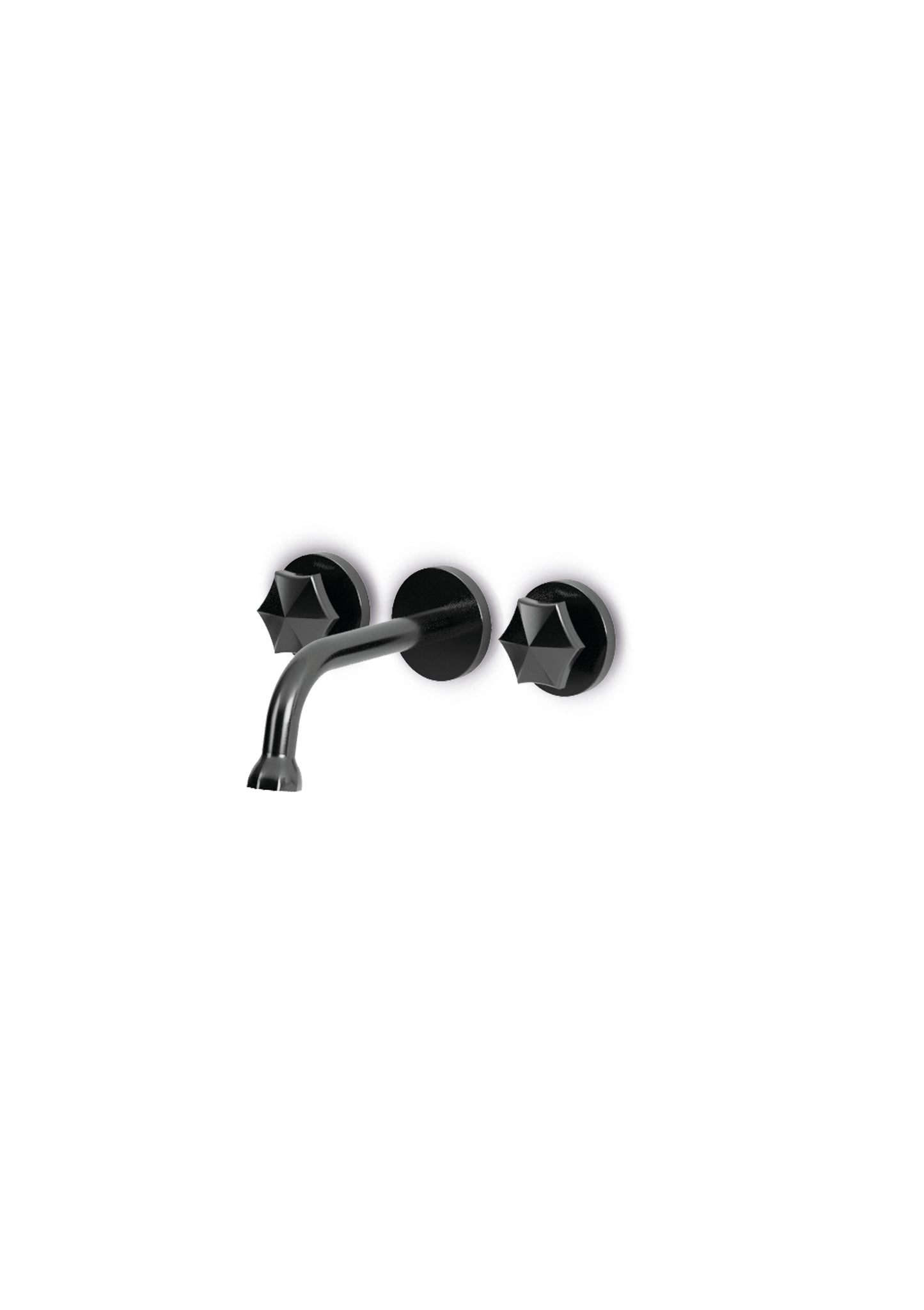 JEE-O Bloom Basin Faucet Wall Mounted Stainless Steel with concealed body, Gun Metal