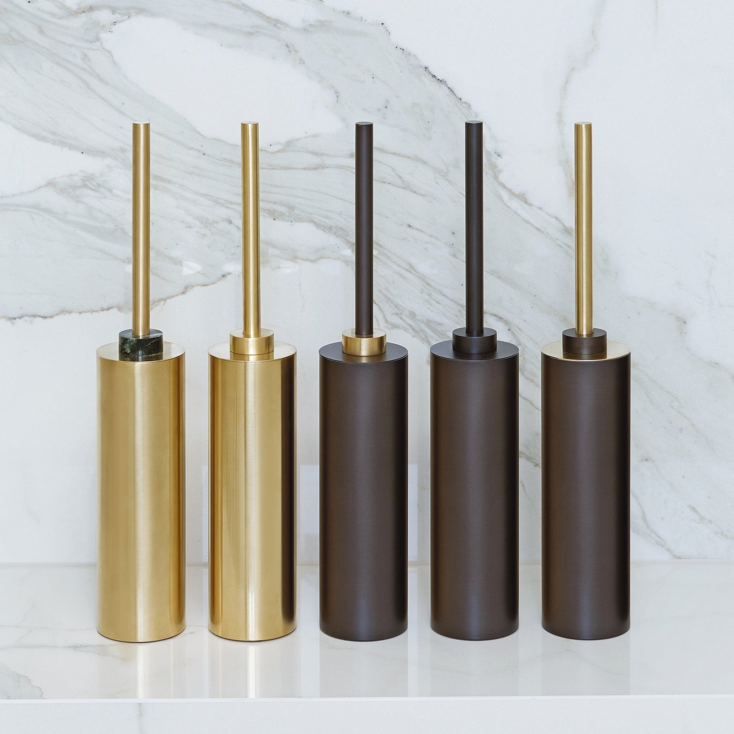 DW CENTURY SBG Toilet brush set - Gold 24 Carat