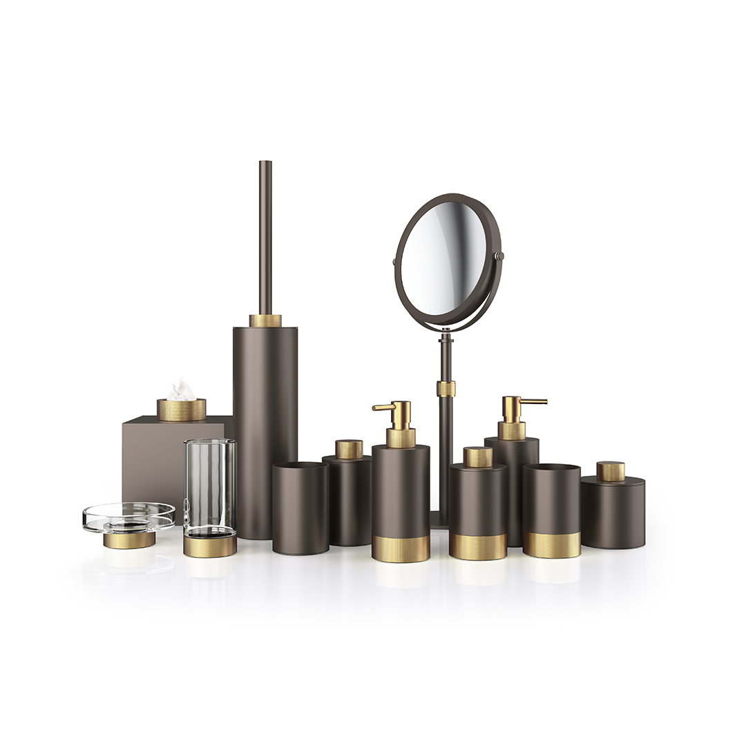 DW CLUB SSP 1 Soap dispenser Dark Metal Matte / Gold Matte 24 Carat