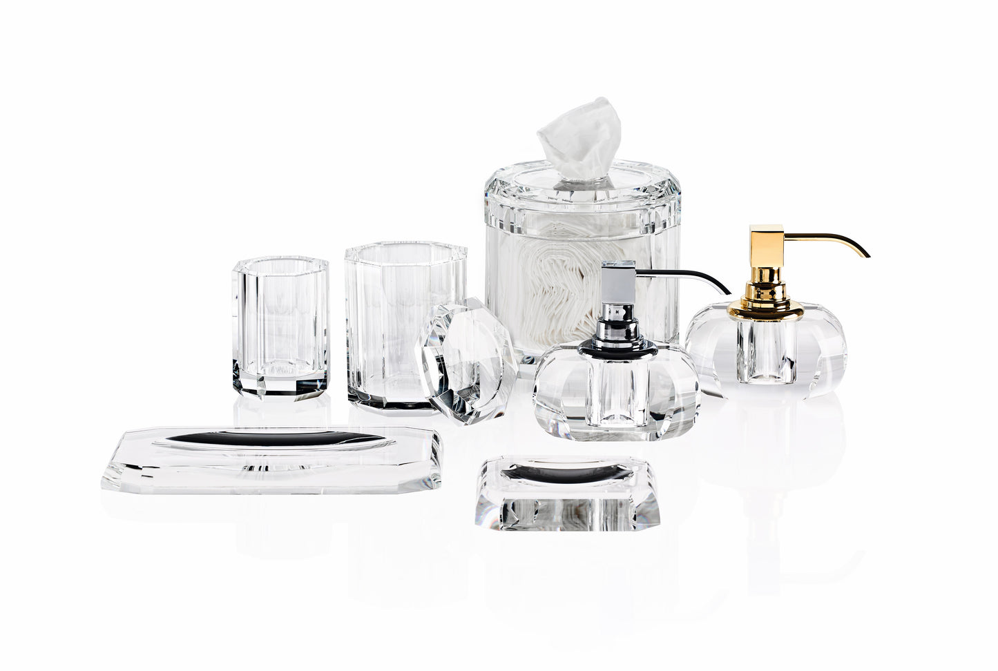 DW KR SSP KRISTALL Soap dispenser - Crystal clear / Chrome
