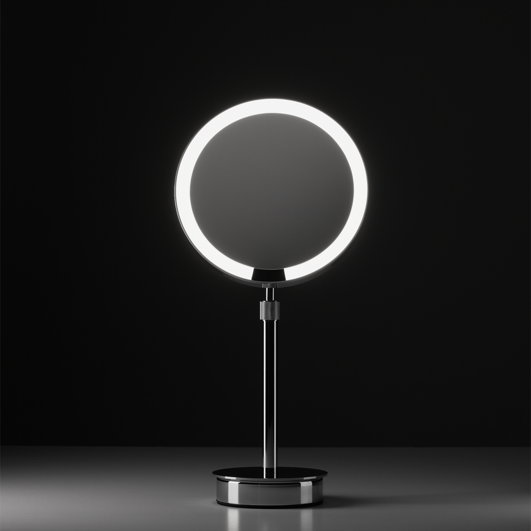 DW JUST LOOK PLUS SR 5X LED Cosmetic mirror FS - Black Matte - Rechargeable (125060)
