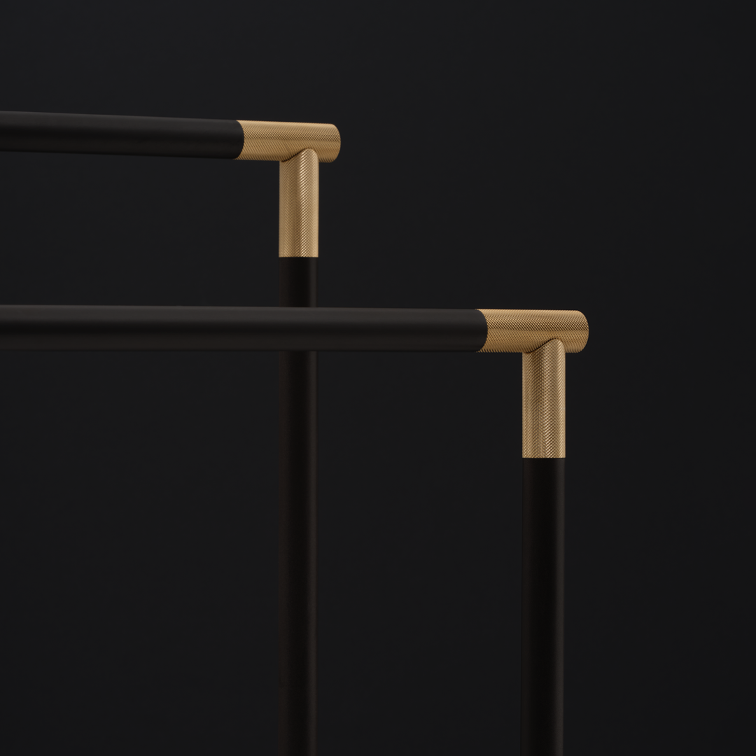 DW CLUB HT Towel stand Dark Metal Matte