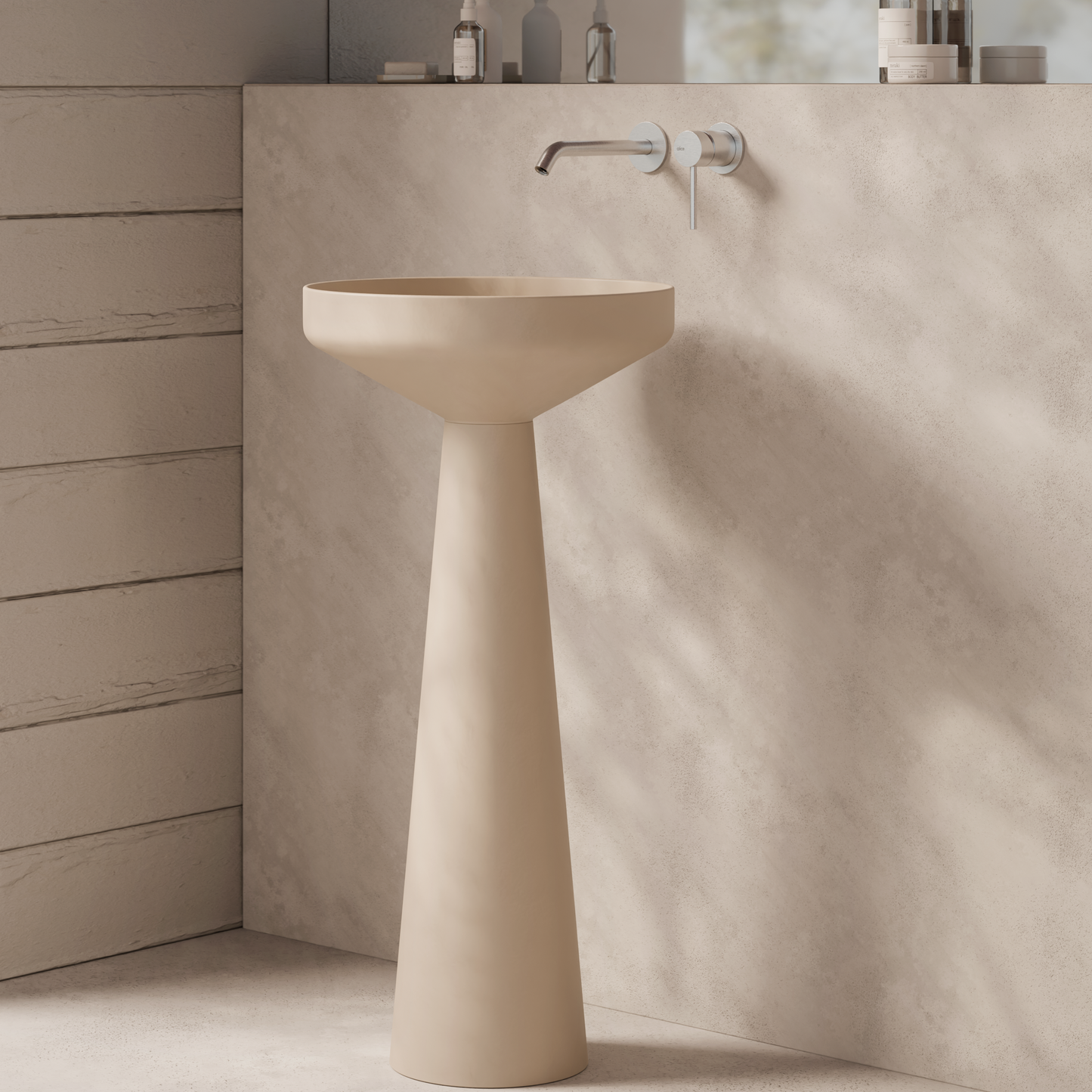 ALICE EQUILIBRIUM Pedestal for Wall Drain H 28 1/8"