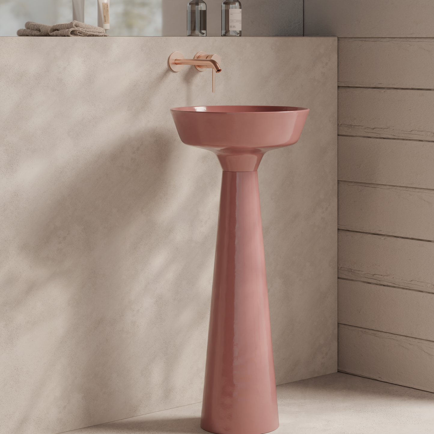 ALICE EQUILIBRIUM Pedestal for Wall Drain H 28 1/8"