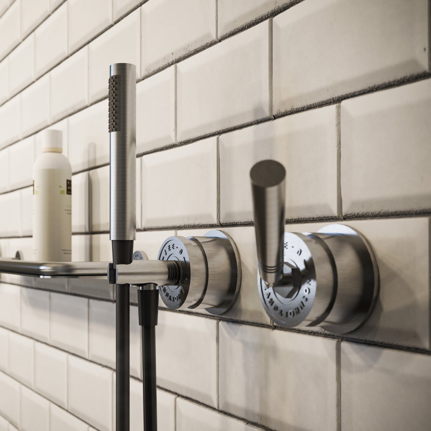 JEE-O Soho Faucet Two Way Valve Wall Mounted - Stainless Steel Brushed