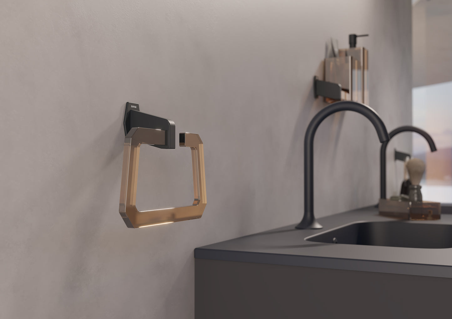 SONIA -LUCE SOAP DISPENSER DARK EIGHTIES