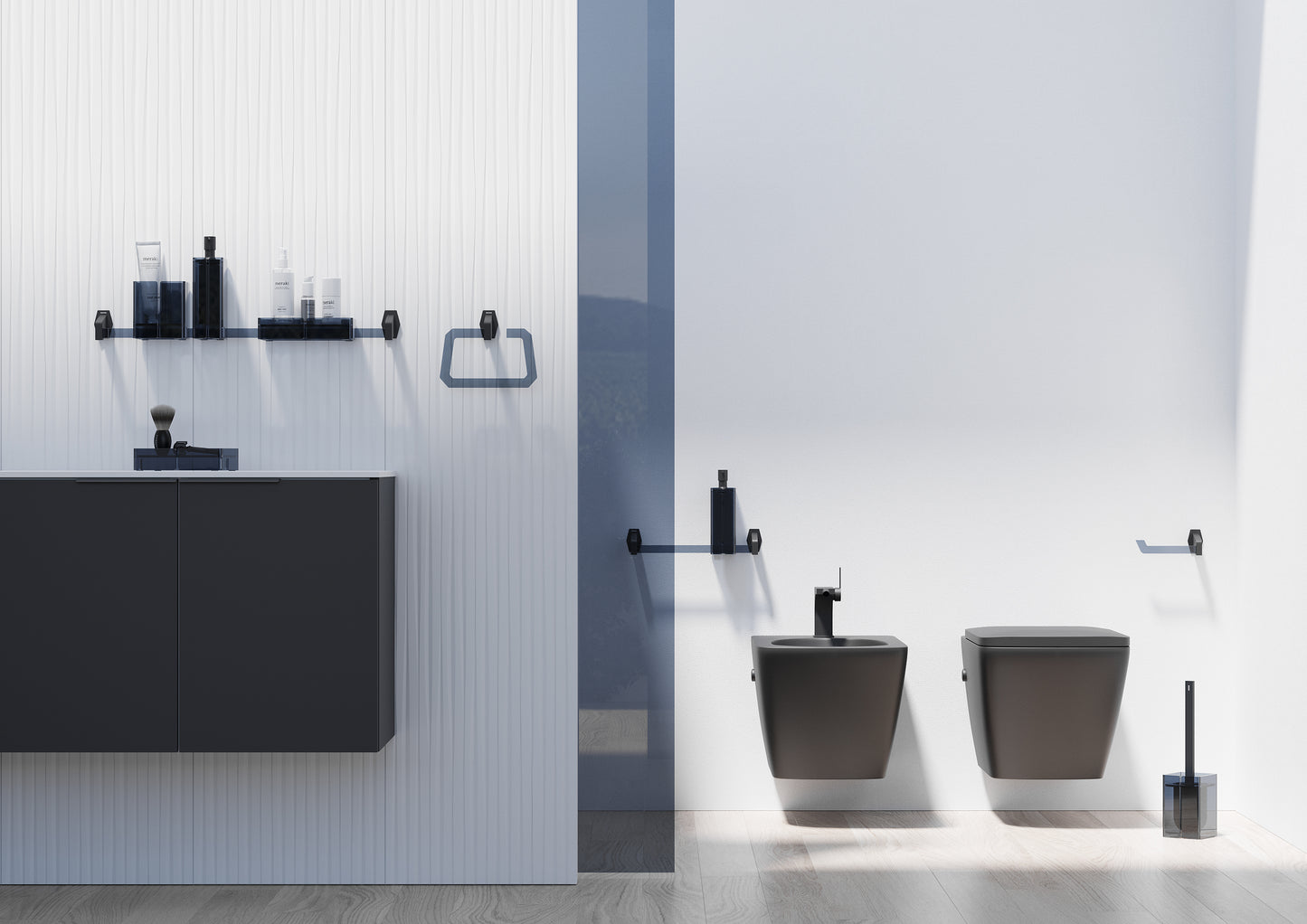 SONIA -LUCE ROBE HOOK BLACK