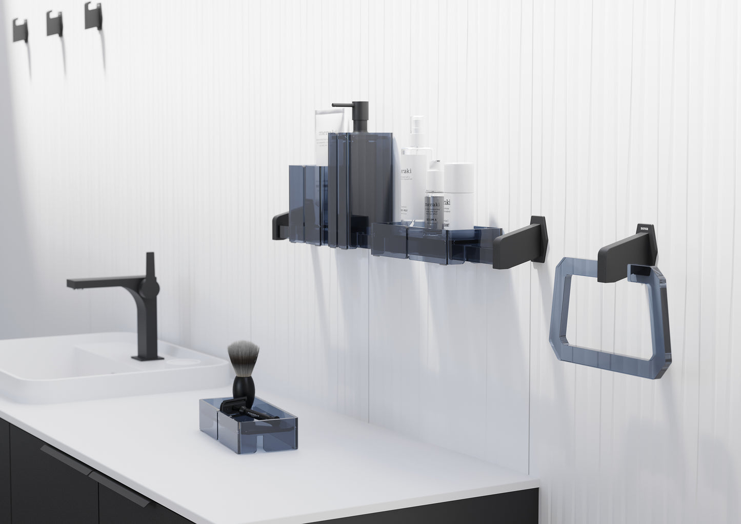 SONIA -LUCE ROBE HOOK BLACK
