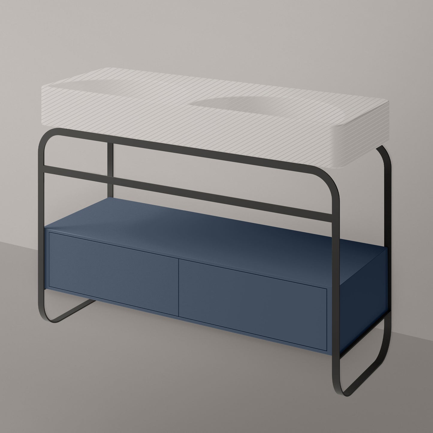 ALICE LUNARIS Frame with Drawer - Black