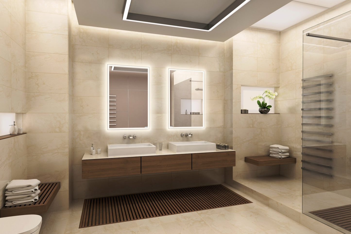 SIDLER Quadro Bathroom cabinet QR 1/19 1/2"/R 4000K