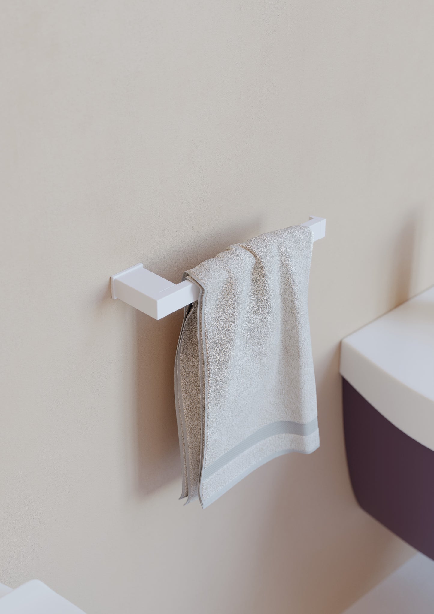 SONIA -S-CUBE OPEN TOILET ROLL HOLDER WHITE