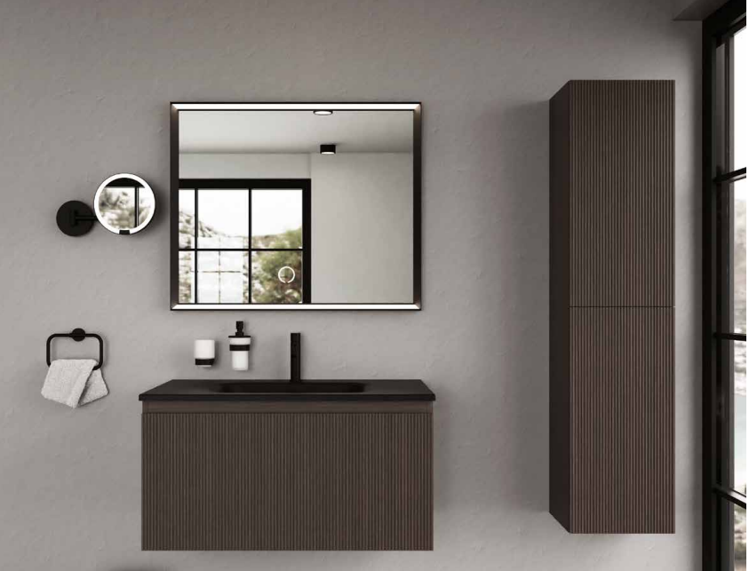 Berloni Pura Tall Cabinet 59" 2 Door