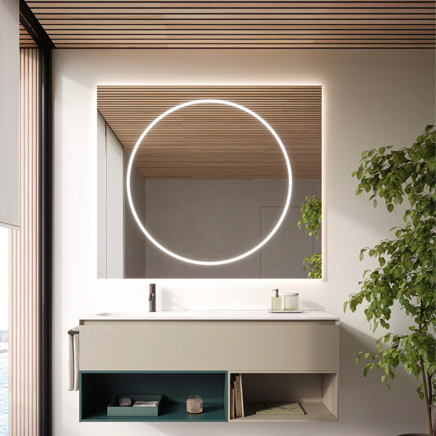 Berloni O Mirror LED 3000K with back and front light