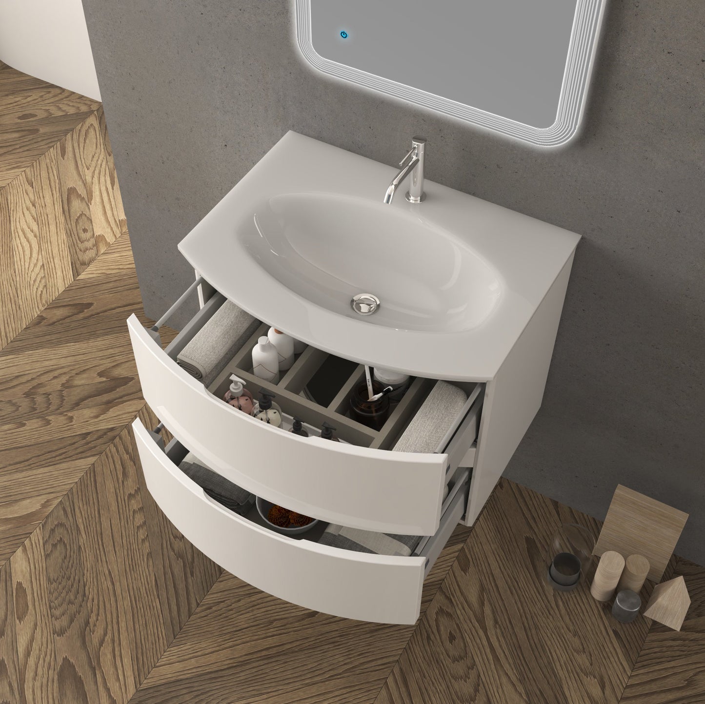 BH Vague Base Cabinet 27" 2 Drawers