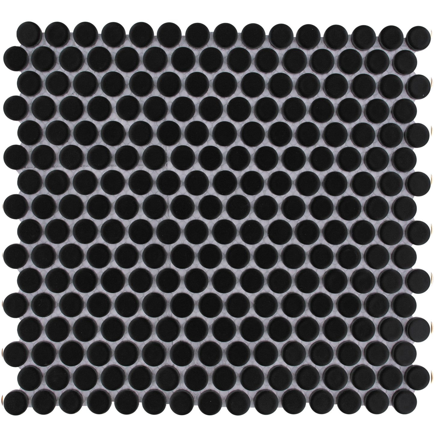TMF Venice Pennyround Glazed 19 - Black Matte