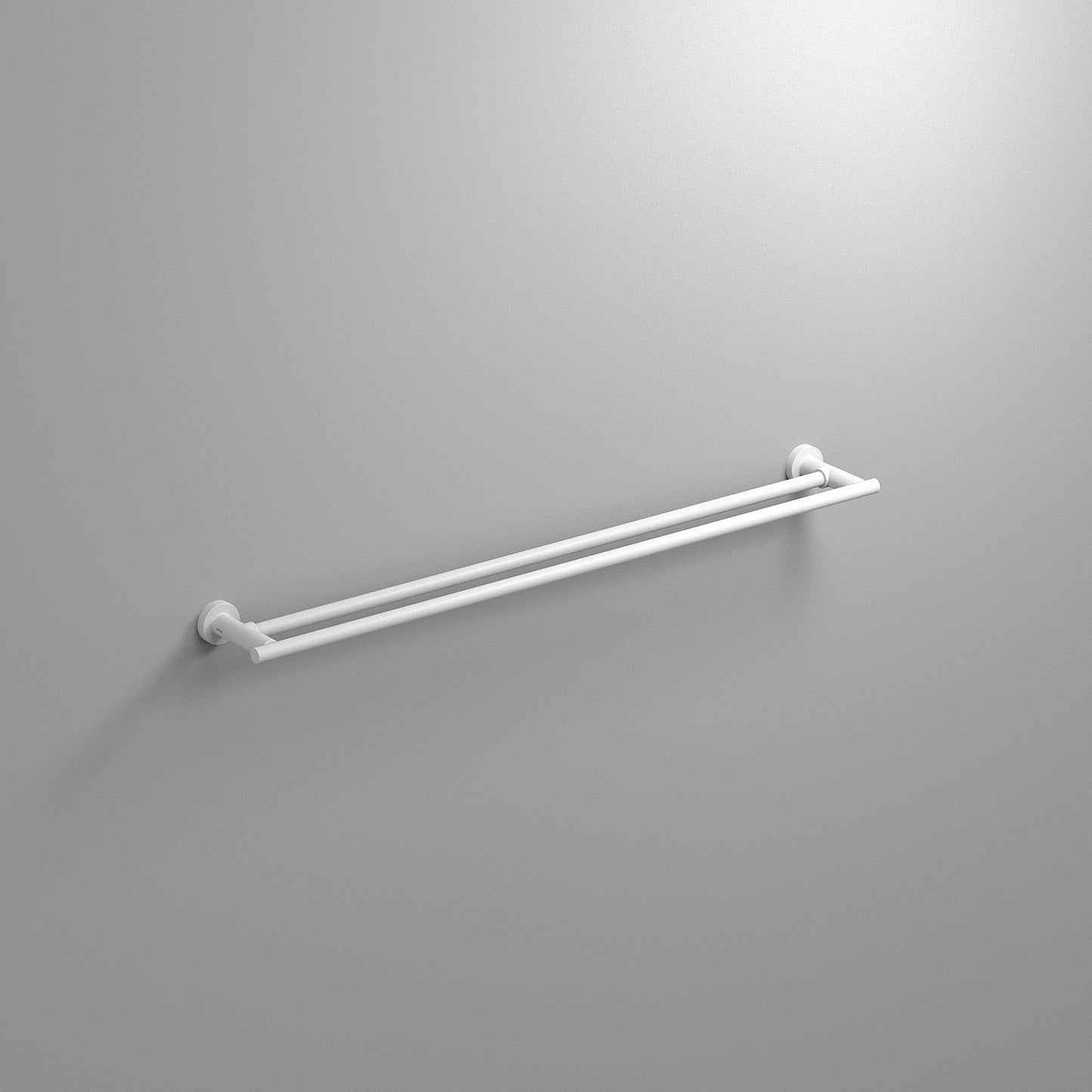 SONIA-TECNO PROJECT DOUBLE TOWEL BAR 24" - SATIN STAINLESS STEEL (D)