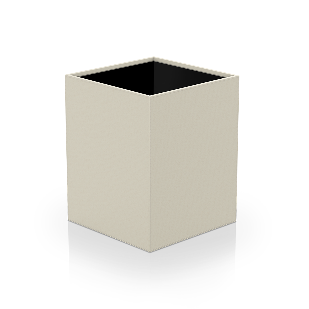 DW BROWNIE PK Paper bin square Vegan Leather Sand