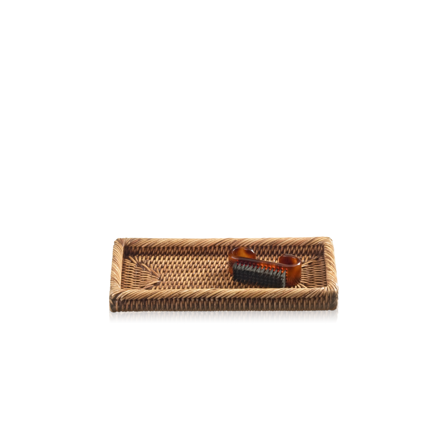 DW BASKET KS Comb tray rectangular - Rattan dark