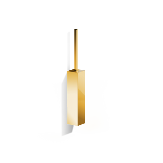 DW CO WBG CORNER Toilet brush set (with lid) - Gold 24 Carat