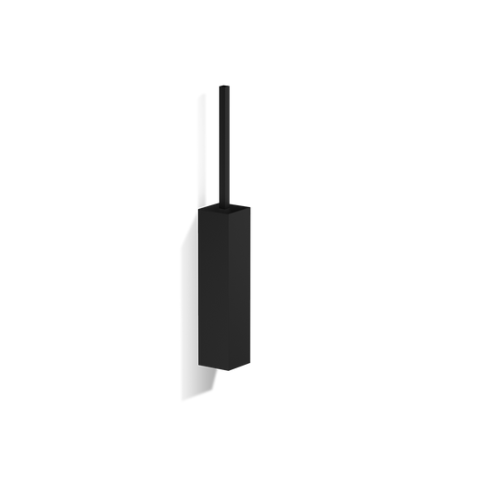 DW CO WBG CORNER Toilet brush set (with lid) - Black Matte
