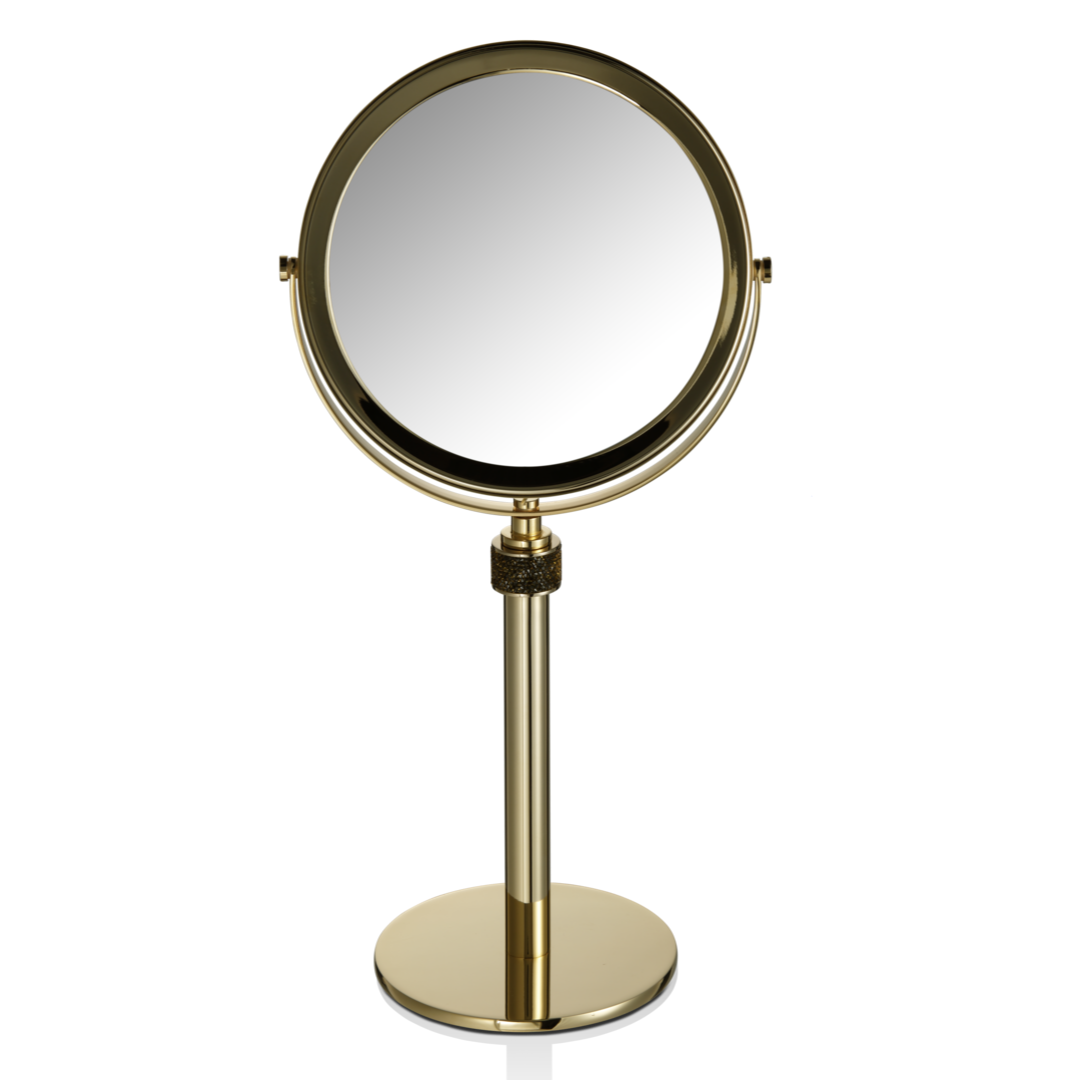 DW ROCKS SP 13 5X Cosmetic mirror - Gold 24 Carat 5x Magnification