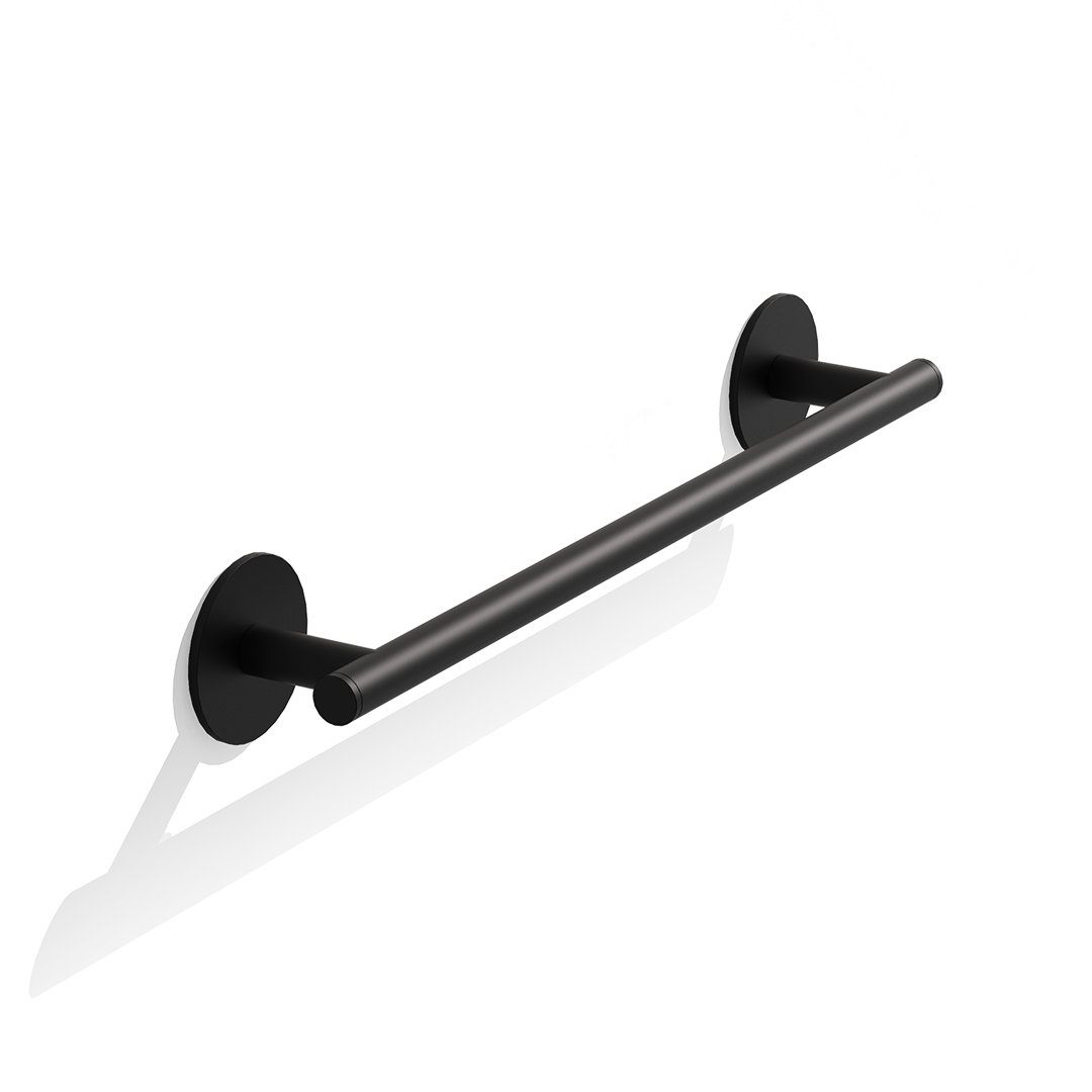 DW BA SK HTE38 BASIC Towel rail - Black Matte - Self-adhesive