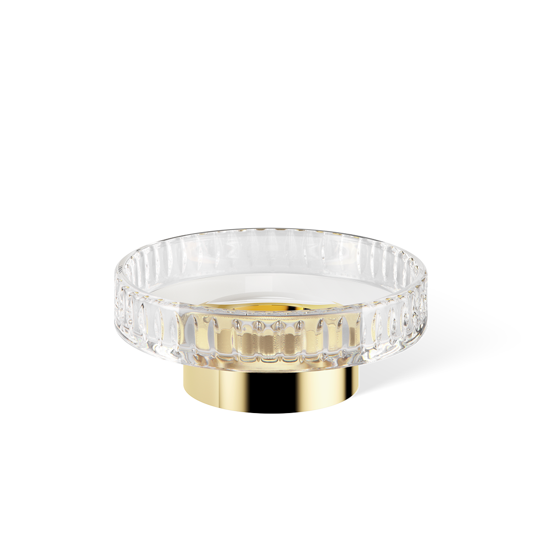 DW CENTURY STS Soap dish - Gold 24 Carat with soap dish made of KRISTALL - edged