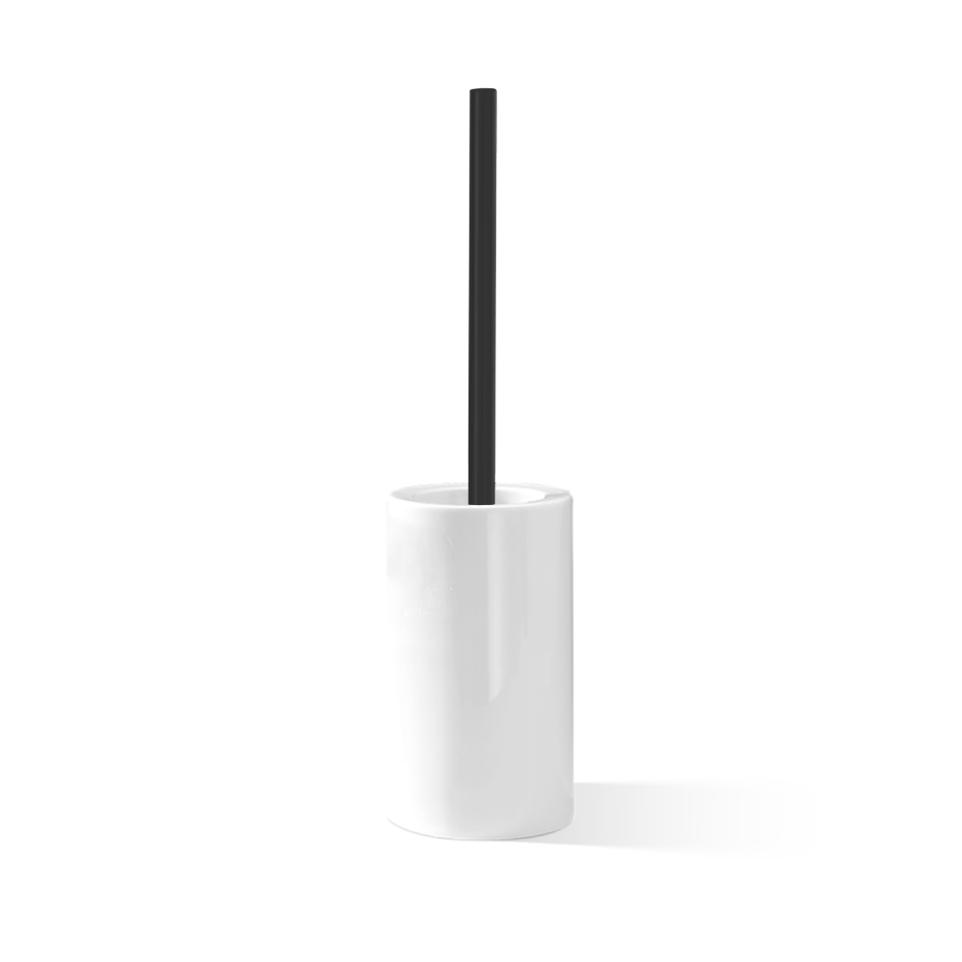 DW DW 6100 Toilet brush set porcelain White / Black Matte