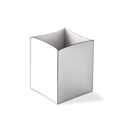 DW NAPPA PK Paper bin without cover - NAPPA Genuine Leather Snow-White