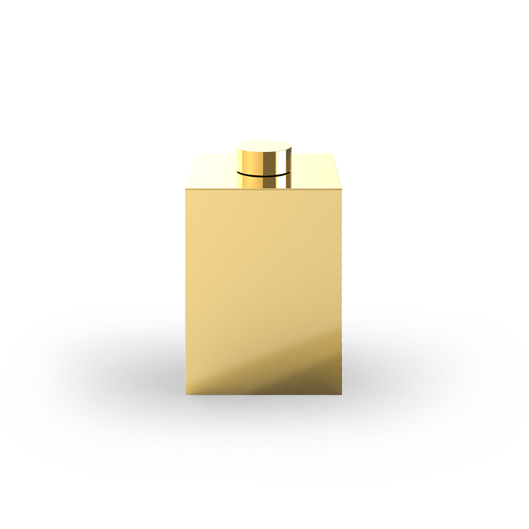 DW DW 76 N Paper bin with cover - Gold 24 Carat