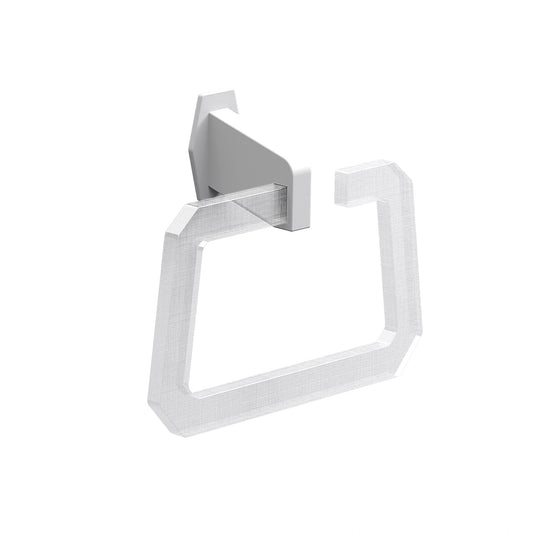 SONIA -LUCE TOWEL RING WHITE LINEN