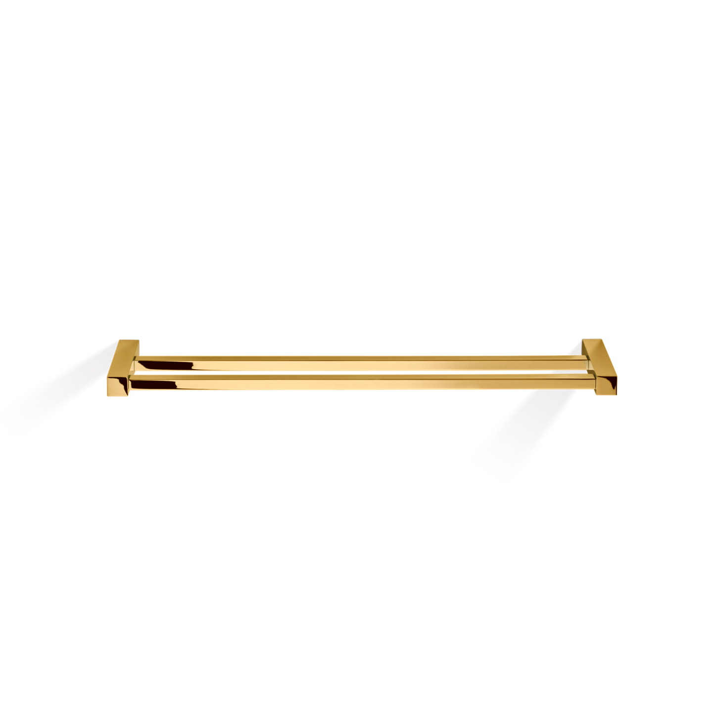 DW CO HTD60 CORNER Towel rail 24" double - Gold 24 Carat