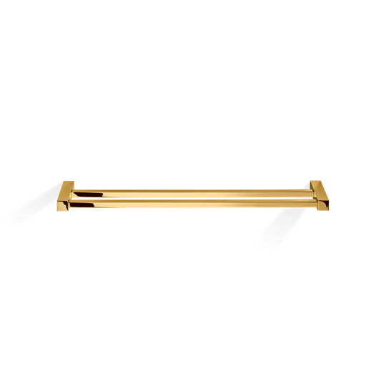 DW CO HTD60 CORNER Towel rail 24" double - Gold 24 Carat